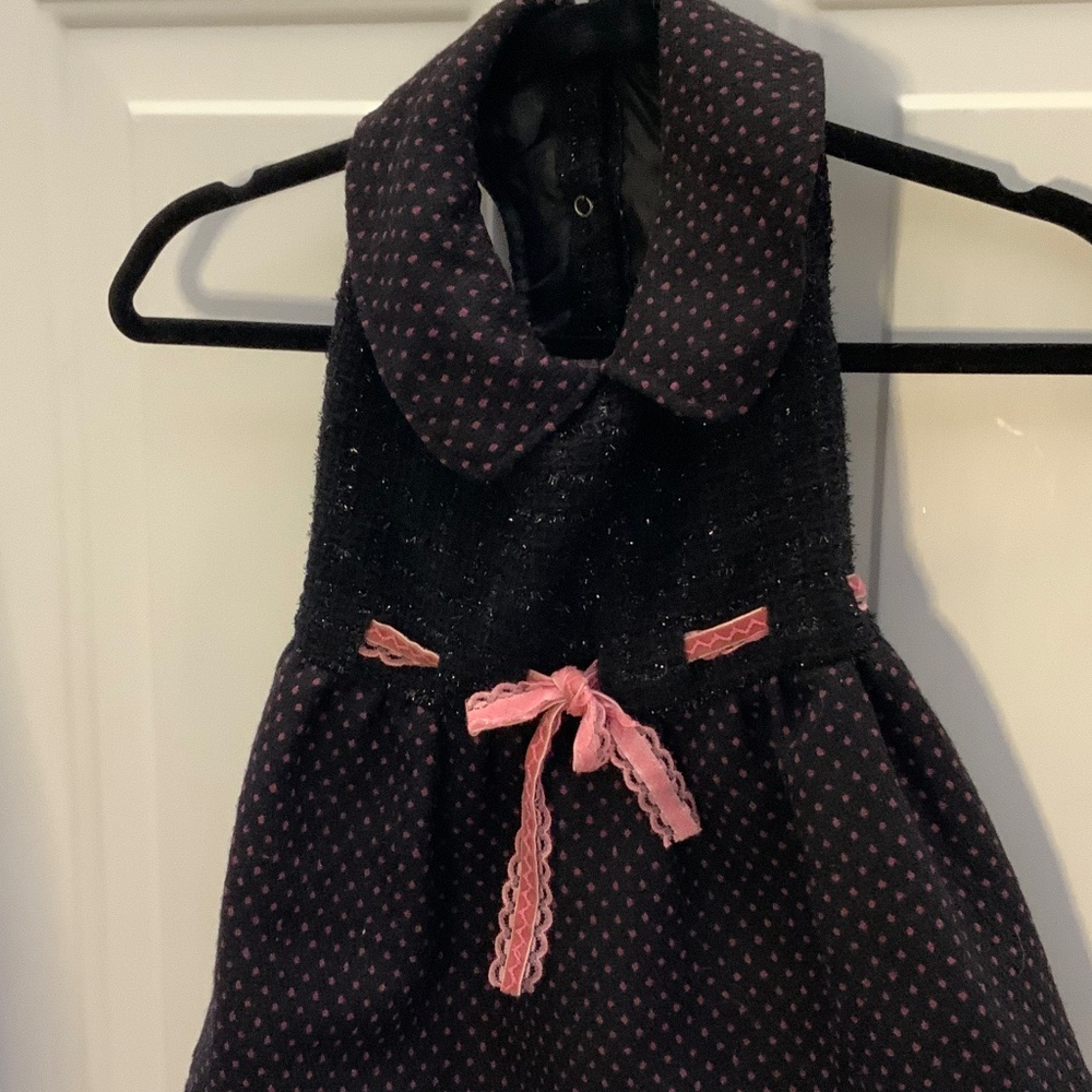 Dog Clothes Black/Pink Dress
